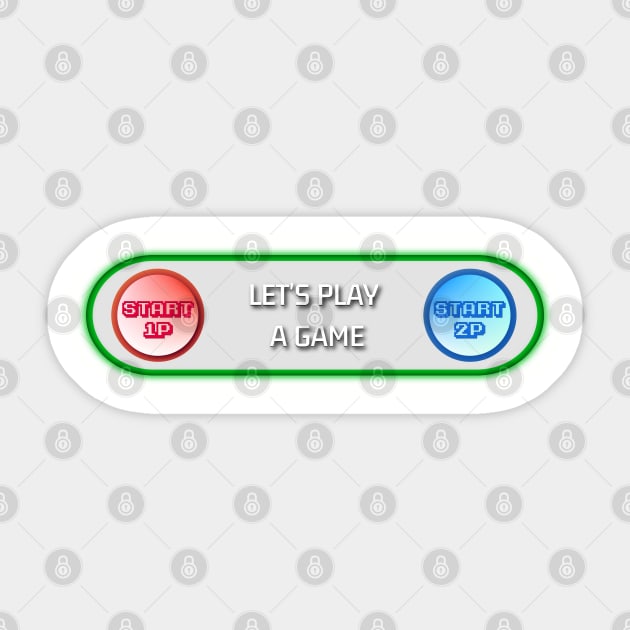 Let's Play A Game Sticker by arcadeheroes